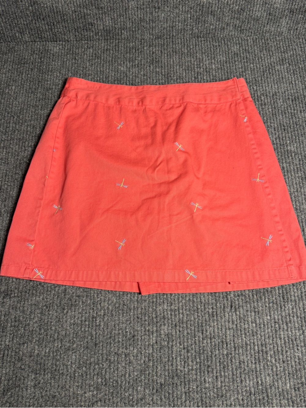Vintage Basic Editions Coral Mini Skort with Embroidered Accents Size 8